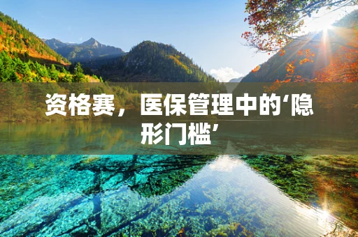 资格赛，医保管理中的‘隐形门槛’