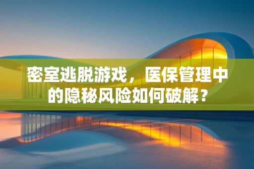 密室逃脱游戏，医保管理中的隐秘风险如何破解？