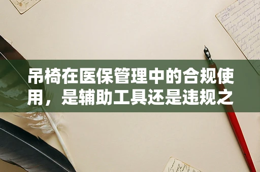 吊椅在医保管理中的合规使用，是辅助工具还是违规之选？
