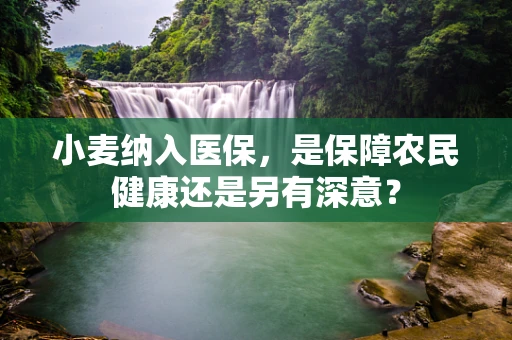 小麦纳入医保，是保障农民健康还是另有深意？