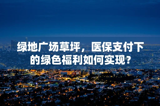 绿地广场草坪，医保支付下的绿色福利如何实现？