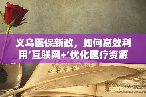 义乌医保新政，如何高效利用‘互联网+’优化医疗资源分配？