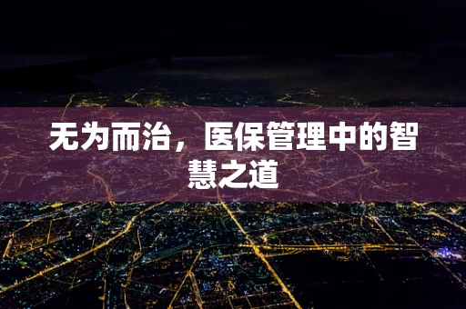 无为而治，医保管理中的智慧之道