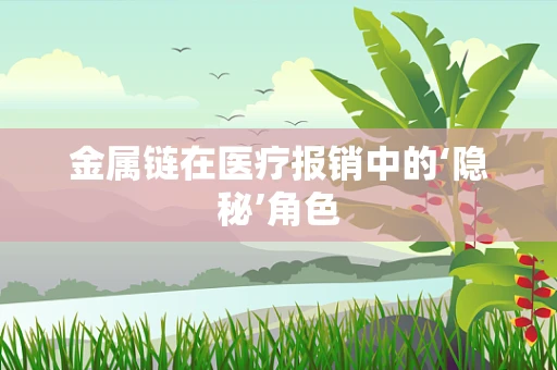 金属链在医疗报销中的‘隐秘’角色