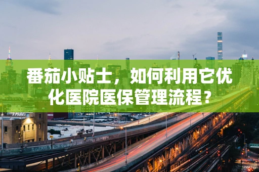 番茄小贴士，如何利用它优化医院医保管理流程？