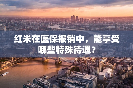 红米在医保报销中，能享受哪些特殊待遇？