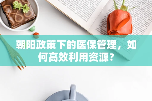 朝阳政策下的医保管理，如何高效利用资源？