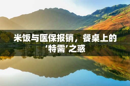 米饭与医保报销，餐桌上的‘特需’之惑