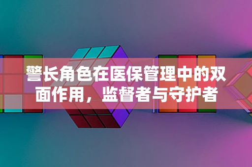 警长角色在医保管理中的双面作用，监督者与守护者