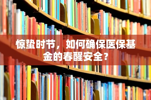 惊蛰时节，如何确保医保基金的春醒安全？