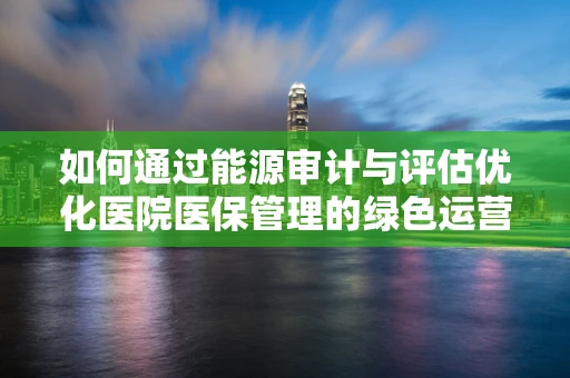 如何通过能源审计与评估优化医院医保管理的绿色运营？