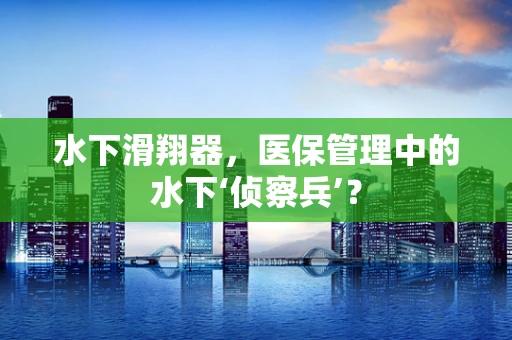 水下滑翔器，医保管理中的水下‘侦察兵’？