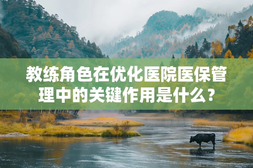 教练角色在优化医院医保管理中的关键作用是什么？