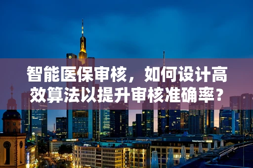 智能医保审核，如何设计高效算法以提升审核准确率？