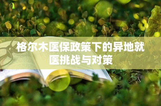 格尔木医保政策下的异地就医挑战与对策