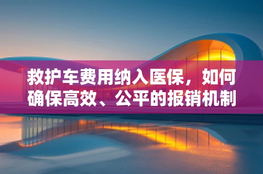 救护车费用纳入医保，如何确保高效、公平的报销机制？