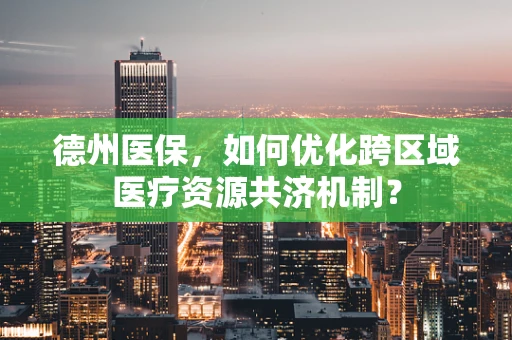 德州医保，如何优化跨区域医疗资源共济机制？