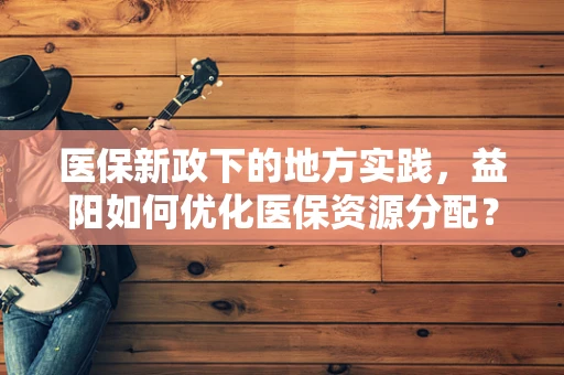 医保新政下的地方实践，益阳如何优化医保资源分配？