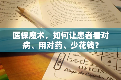 医保魔术，如何让患者看对病、用对药、少花钱？