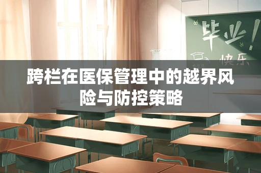 跨栏在医保管理中的越界风险与防控策略