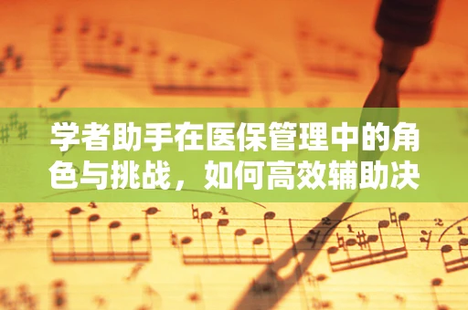 学者助手在医保管理中的角色与挑战，如何高效辅助决策？