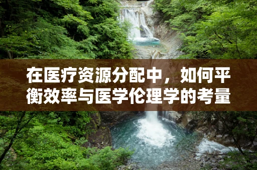 在医疗资源分配中，如何平衡效率与医学伦理学的考量？