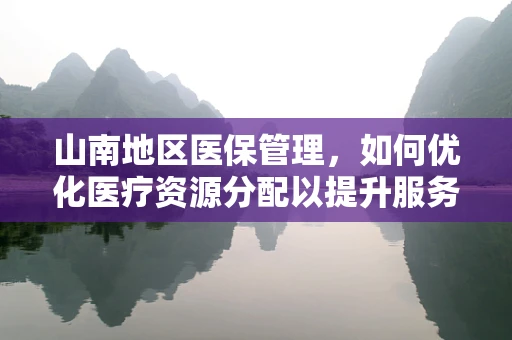 山南地区医保管理，如何优化医疗资源分配以提升服务效率？