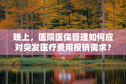 晚上，医院医保管理如何应对突发医疗费用报销需求？