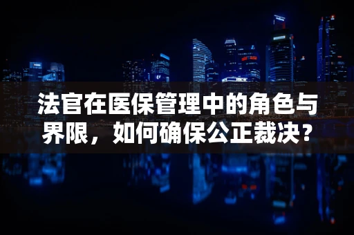 法官在医保管理中的角色与界限，如何确保公正裁决？