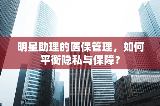 明星助理的医保管理，如何平衡隐私与保障？
