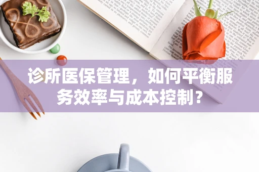 诊所医保管理，如何平衡服务效率与成本控制？