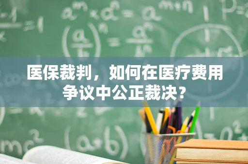 医保裁判，如何在医疗费用争议中公正裁决？