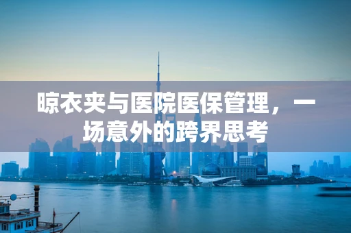 晾衣夹与医院医保管理，一场意外的跨界思考