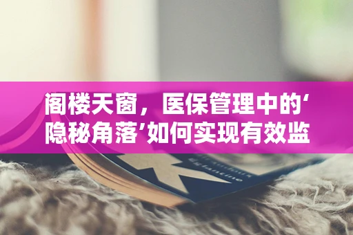 阁楼天窗，医保管理中的‘隐秘角落’如何实现有效监控？