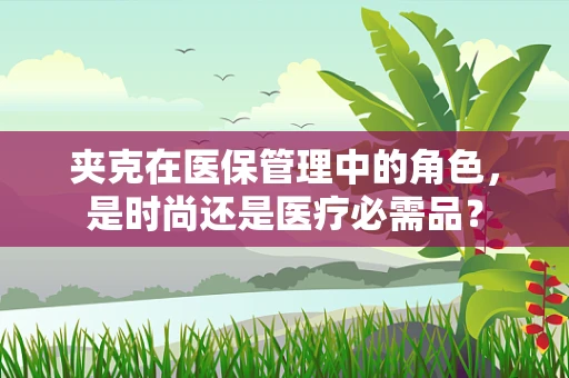 夹克在医保管理中的角色，是时尚还是医疗必需品？