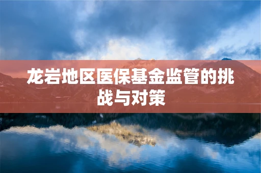 龙岩地区医保基金监管的挑战与对策