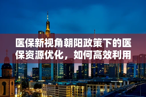 医保新视角朝阳政策下的医保资源优化，如何高效利用区域资源以促进医疗公平？