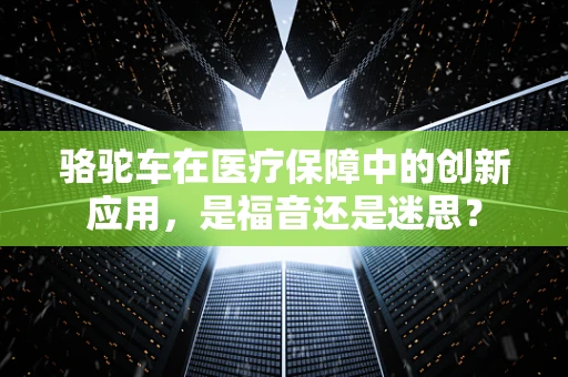骆驼车在医疗保障中的创新应用，是福音还是迷思？
