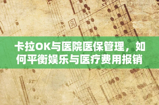 卡拉OK与医院医保管理，如何平衡娱乐与医疗费用报销的边界？
