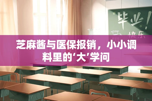 芝麻酱与医保报销，小小调料里的‘大’学问