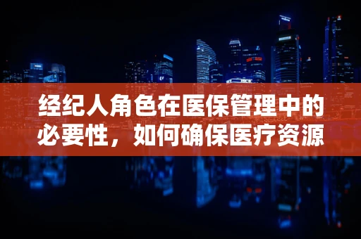 经纪人角色在医保管理中的必要性，如何确保医疗资源高效分配？