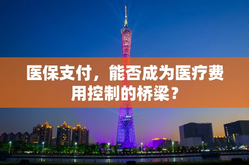 医保支付，能否成为医疗费用控制的桥梁？
