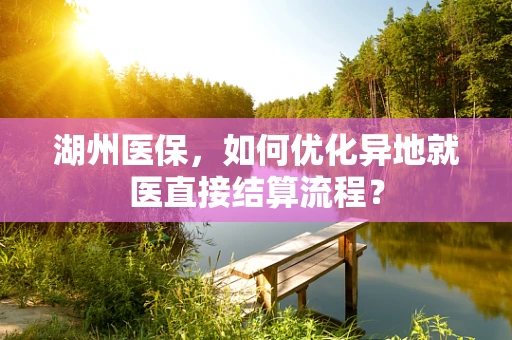 湖州医保，如何优化异地就医直接结算流程？