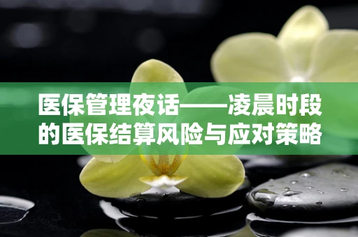 医保管理夜话——凌晨时段的医保结算风险与应对策略
