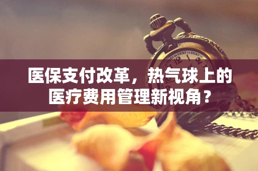 医保支付改革，热气球上的医疗费用管理新视角？