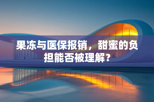 果冻与医保报销，甜蜜的负担能否被理解？