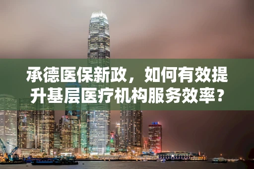 承德医保新政，如何有效提升基层医疗机构服务效率？