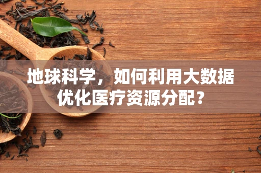 地球科学，如何利用大数据优化医疗资源分配？