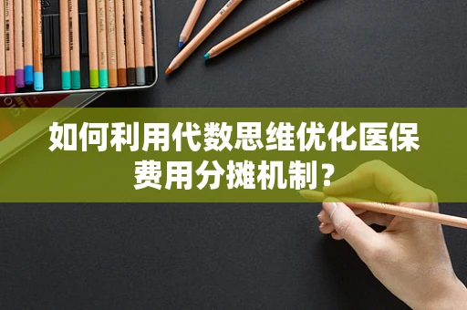 如何利用代数思维优化医保费用分摊机制？
