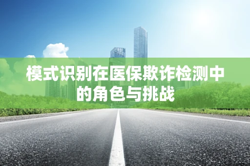 模式识别在医保欺诈检测中的角色与挑战